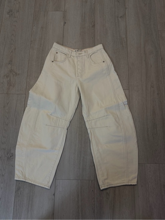Free People Denim - Free people barrel jeans - cream